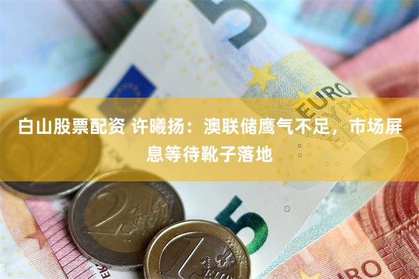 白山股票配资 许曦扬：澳联储鹰气不足，市场屏息等待靴子落地